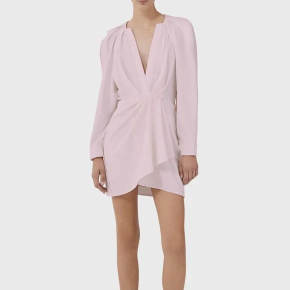 Stylish Draped Lilac mini dress by IRO Paris - Picture 1 of 9